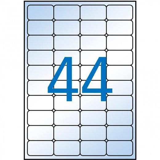 Apli Etiquetas Adhesivas 48,5X25,4Mm Inkjet C/Romos 44 X 10H Transparente