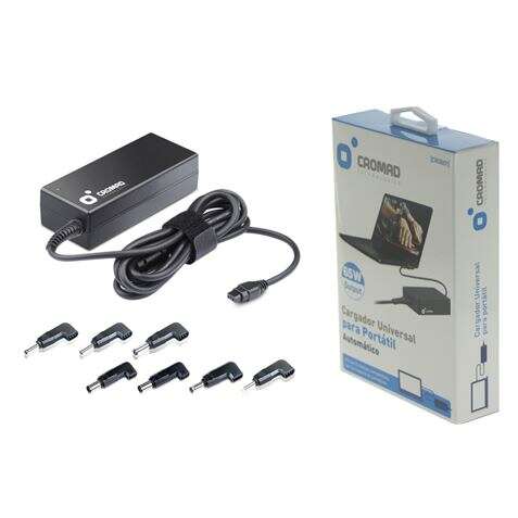 Cromad Cargador Universal Automatico Para Portatil 65W - 8 Conectores Diferentes