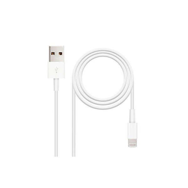 Nanocable Cable Usb-A 2.0 Macho A Lightning Macho 1M - Color Blanco