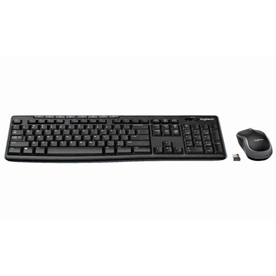 Logitech Combo Teclado + Ratón Desktop Mk270 Inalámbrico Qwerty Español Negro