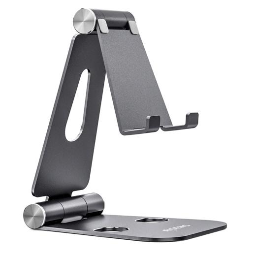 Aisens Soporte De Sobremesa Tamaño Xl Ajustable 2 Pivotes Para Movil/Tablet Gris