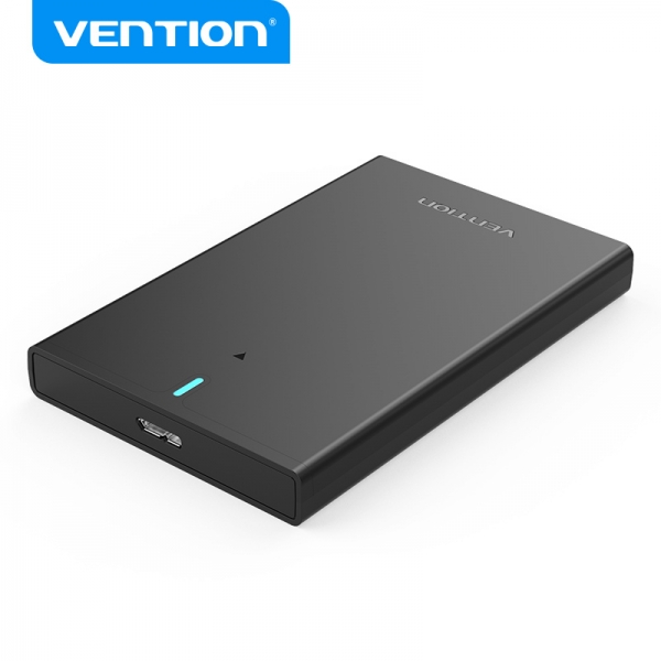 Vention Caja Externa Para Disco Duro De 2.5" Usb 3.0 A Micro Usb Sin Tornillos - Color Negro