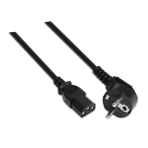 Aisens Cable Alimentacion Cpu - Cee7/M-C13/H - 10M - 100% Cobre Puro Awg18 - Color Negro