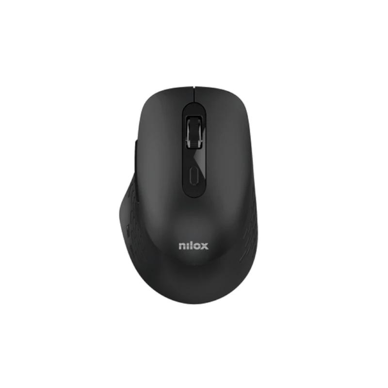 Nilox Ratón Dual Wireless 1600Dpi Silen. Negro