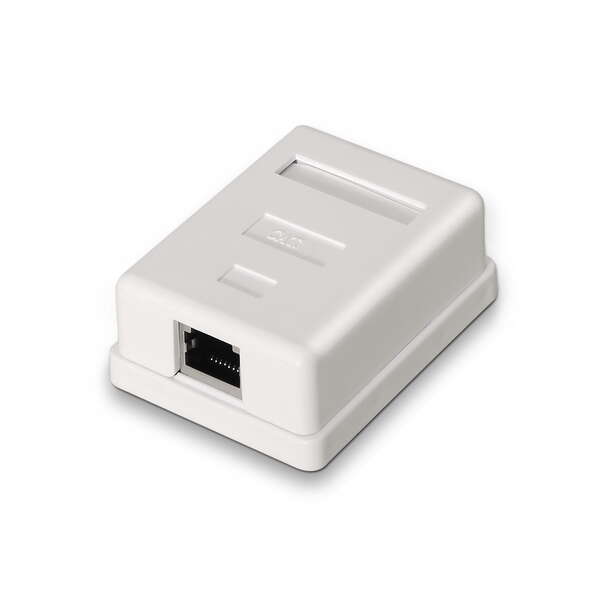 Aisens Roseta De Superficie Rj45 Cat.6 Ftp 1 Toma - Color Blanco
