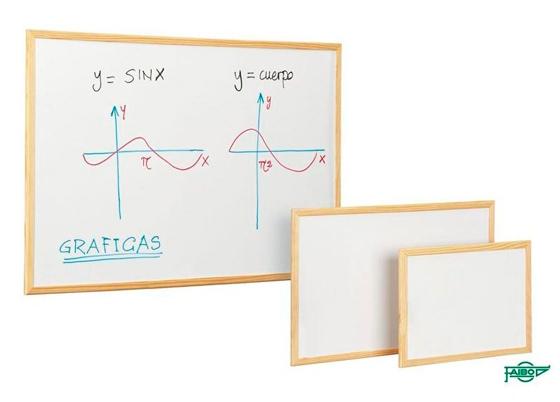 Faibo Pizarra Blanca Económica 60X90Cm Marco De Madera