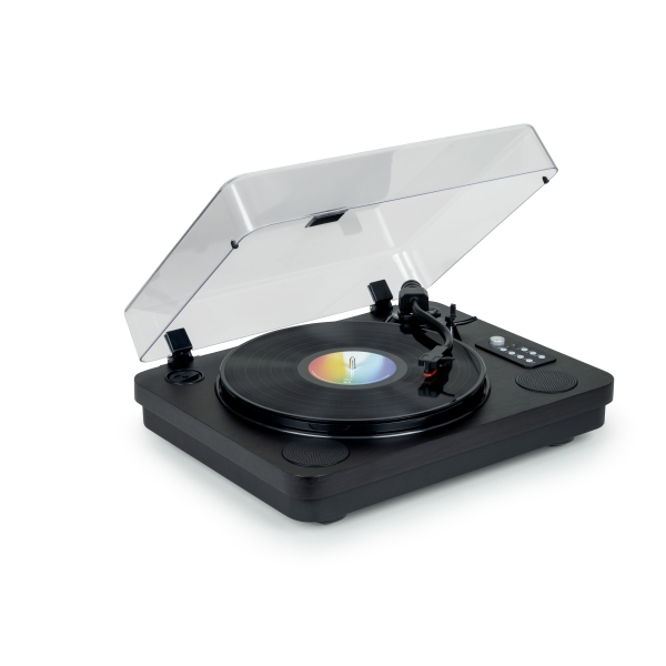 Thomson Tt650Bt Tocadiscos Estereo Con Altavoces Incorporados - Funcion Parada Automatica -  Conexion Rca/Bluetooth - Color Negro