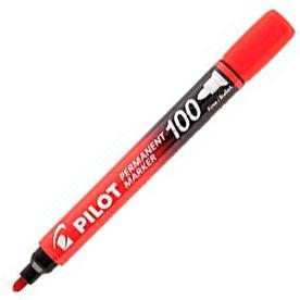 Pilot Rotulador Permanente Sca-100 Rojo
