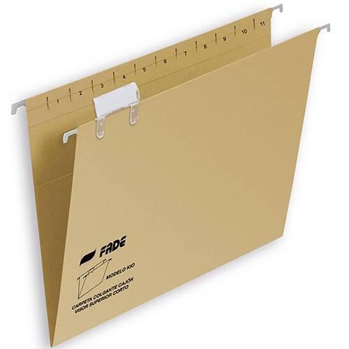 Fade Carpeta Colgante Visor Superior Kio Kraft Cartulina Folio Con Etiquetas -50U-
