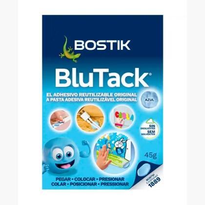 Bostik Masilla Adhesiva Reutilizable Blu Tack Original 45Gr Azul