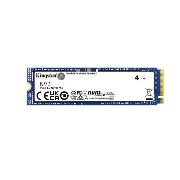 Kingston Nv3 Disco Duro Solido Ssd M2 2280 4Tb Pcie 4.0 Nvme 3D Nand