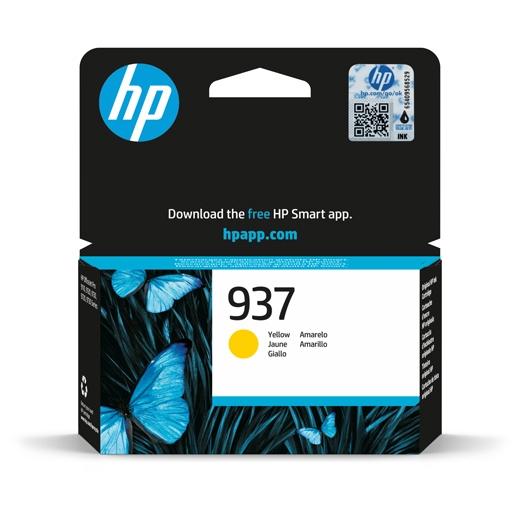 Hp Tinta Amarillo Officejet Pro 9110B, 9120 Aio, 9120B Aio, 9130 All-In-One, 9130B Aio, 9110B, 9700, 9720,9730E,9700E Series - Nº 937