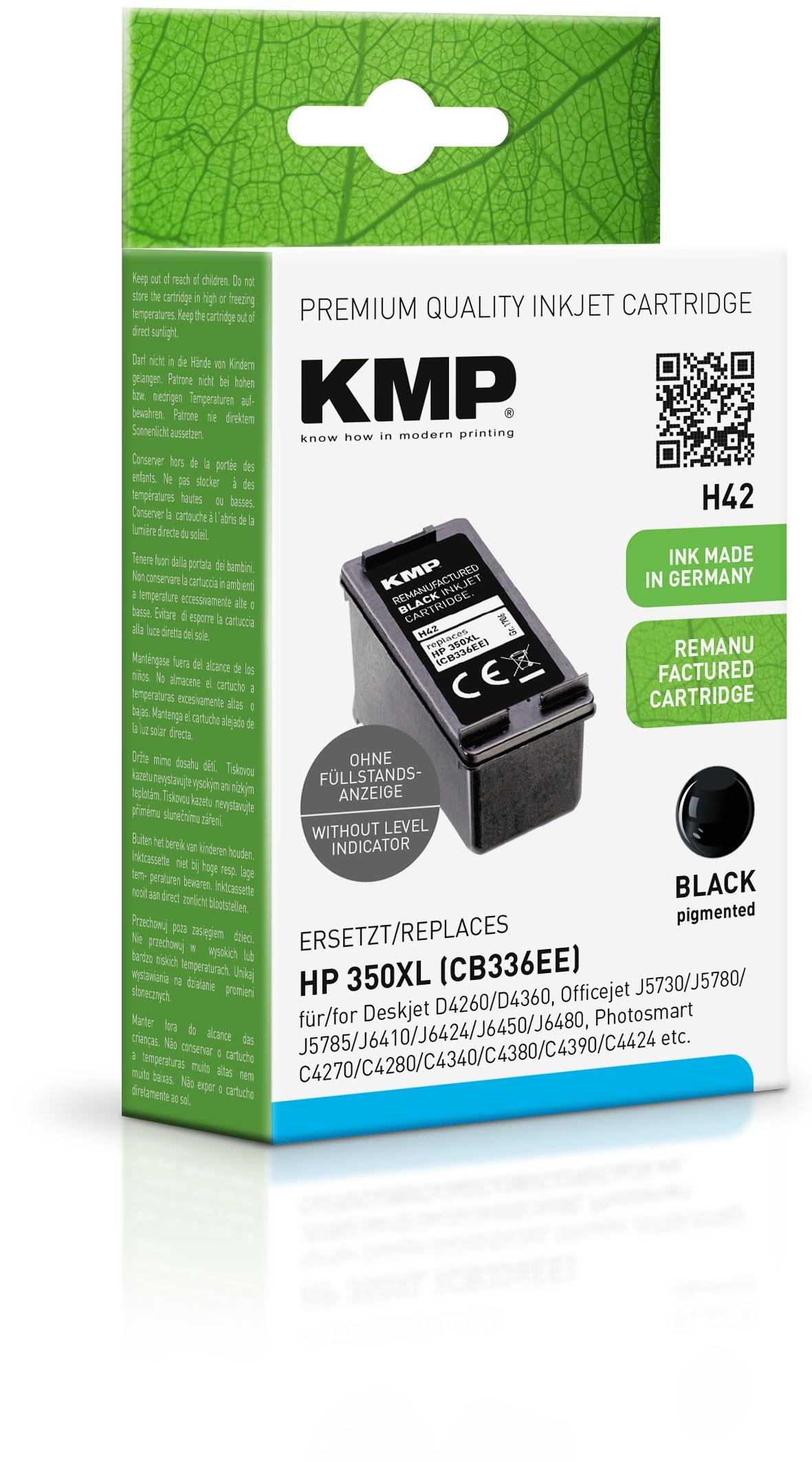 Tinta Kmp Negro Deskjet 4260 / D 4200  Serie /  Office Jet 4210 J 5730 5780 5785 / Photosmart C 4200 4280 4380 4500  D 5280 5360 - Nº 350 Xl
