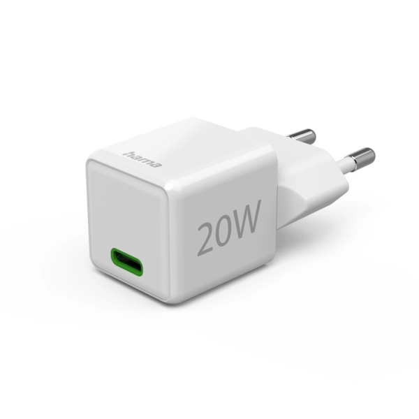 Hama Cargador De Pared - Potencia 20W - Usb-C - Power Delivery - Qualcomm - Color Blanco