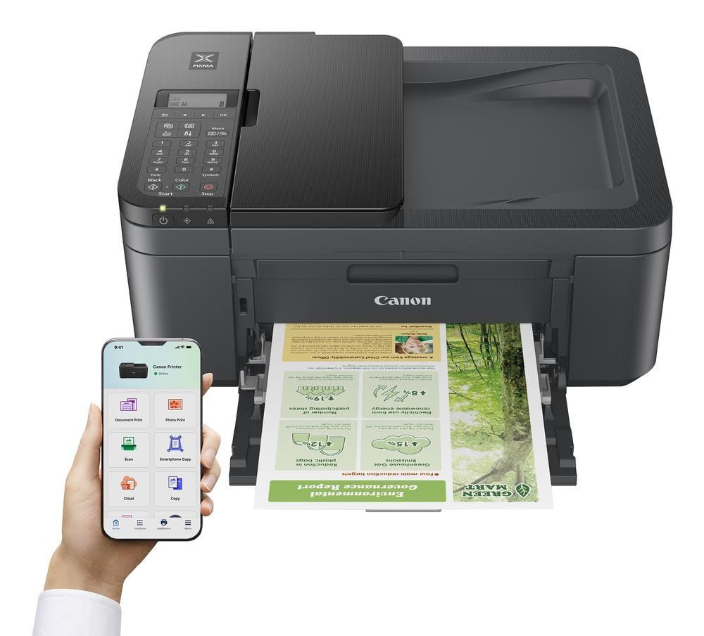Canon Equipo Multifunción Injket 4 En 1 Color Wifi Fax A4 Pixma Tr4755I Negro