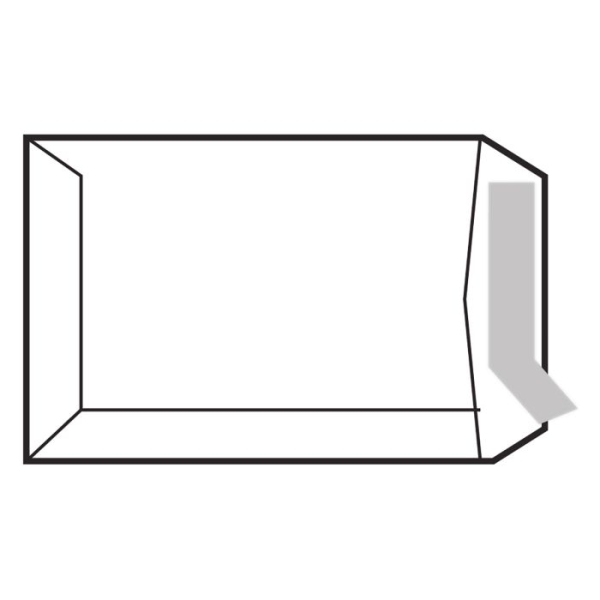 Sam Pack De 250 Sobres De Papel Offset 100Grs - Medidas 260X360Mm - Autoadhesivo Con Tira De Silicona - Color Blanco