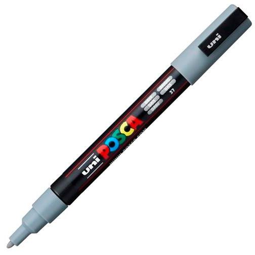 Posca Marcador  Pc-3M Punta Cónica 0,9 - 1,3 Mm Gris