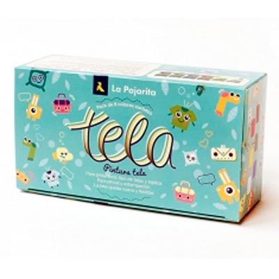 La Pajarita Kit Surtido Para Tela Bote De 25Ml Colores Surtidos Con Pincel -6U-