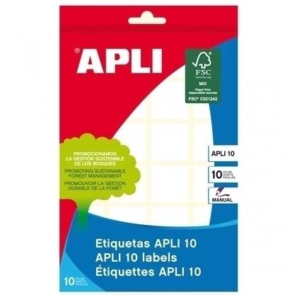 Apli Etiquetas Adhesivas 13X50Mm Escritura Manual C/Romos 21 X 10H Blanco