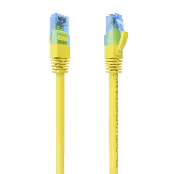 Aisens Cable De Red Latiguillo Rj45 Cat.6 Utp Awg26 Cca - 30Cm - Color Amarillo