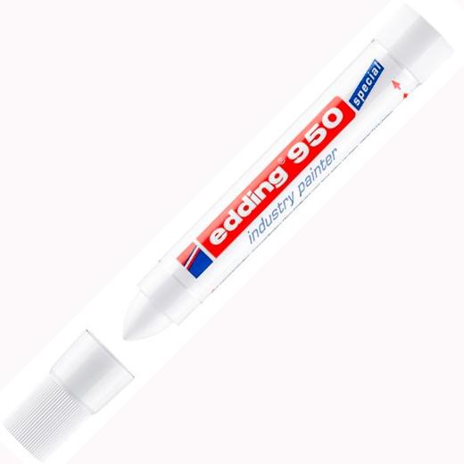Edding Marcador Industrial 950 Punta Redonda Blanco