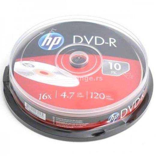 Hewlett Packard Hp Dvd-R 4.7Gb, 16X / Tarrina De 10 Unidades