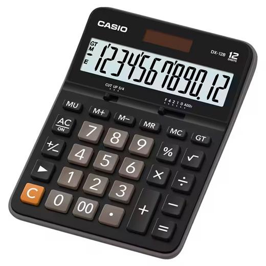 Casio Calculadora De Oficina Sobremesa Dx-12B 12 Dígitos Negro
