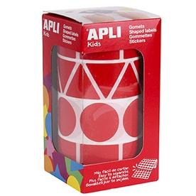 Apli Gomets Figuras Surtidas Rollo Rojo Xl