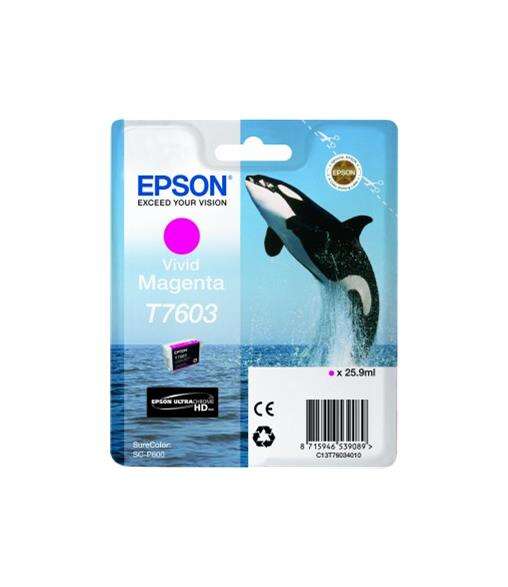 Epson T7603 Magenta Cartucho De Tinta Original - C13T76034010