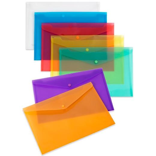 Carchivo Sobre Folio C/Broche Pp Translúcido 200 Micras Amarillo