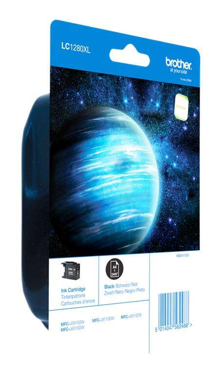 Brother Lc1280Xl Negro Cartucho De Tinta Original - Lc1280Xlbkbp