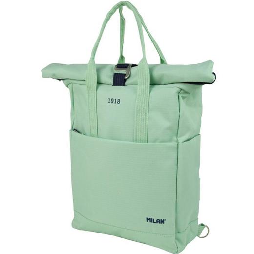 Milan Mochila Urbana C/Cierre Superior Enrrollable 10L Serie 1918 Verde