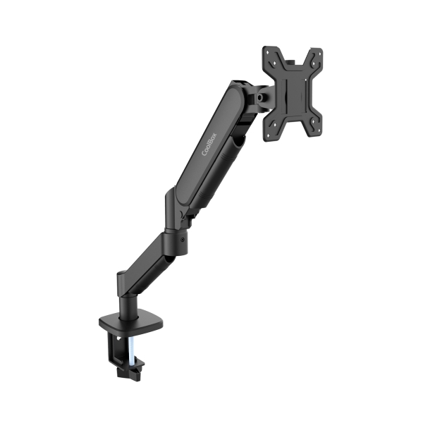 Coolbox M02 Soporte De Mesa Con Brazo Articulado Para Monitor Hasta 32" - Giratorio E Inclinable - Gestion De Cables - Peso Max 8Kg - Vesa 100X100Mm - Color Negro