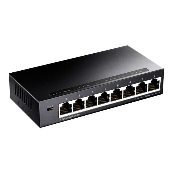 Cudy Gs108 Switch 8 Puertos Gigabit Adaptables 10/100/1000 Mbps