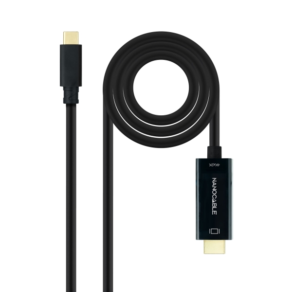 Nanocable Cable Conversor Usb-C A Hdmi 4K@30Hz - Usb-C/M-Hdmi/M - 5M - Color Negro
