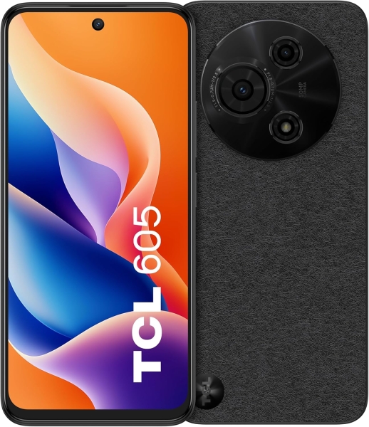 Tcl 605 Smartphone 6.75" - 4Gb - 128Gb - Camara 50Mp - Bateria 5200Mah - Color Negro