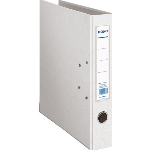 Dohe Archivador Palanca Archicolor Folio Lomo Estrecho Rado Cartón Forrado Pp Blanco