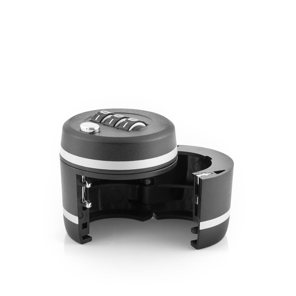 Innovagoods Botlock Candado De Combinacion Para Botellas De Vino Con Cuello De 28Mm - Facil De Usar - Compacto Y Ligero - Seguridad Para Botellas - Color Negro