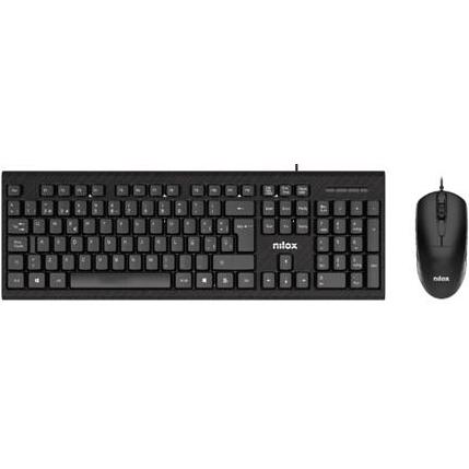 Nilox Combo Teclado + Ratón Cable Usb Negro