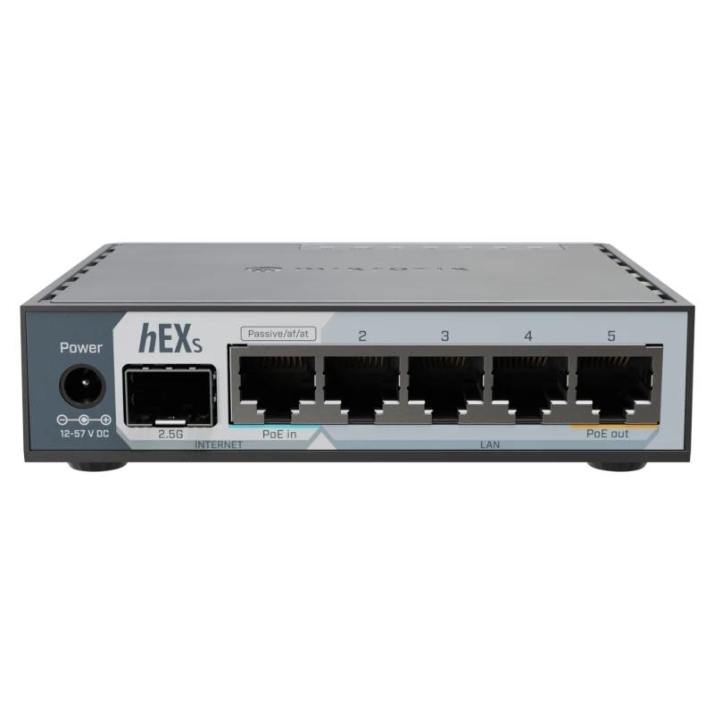 Mikrotik E60Iugs Hex Router 5Xgbe Poe-I/O 1X2.5Sfp