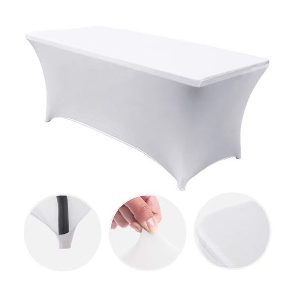 Sungarden Funda Para Mesa De Resina 180X74X74Cm - Color Blanco