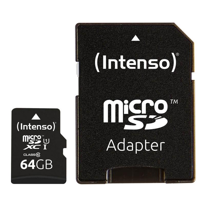 Intenso 3423490 Micro Sd Uhs-I Premium 64Gb C/Adap