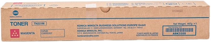 Konica Minolta Tn221 Magenta Cartucho De Toner Original - Tn221M/A8K3350