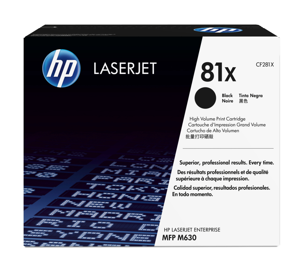 Hp Cartucho De Tóner Original Laserjet 81X De Alta Capacidad Negro