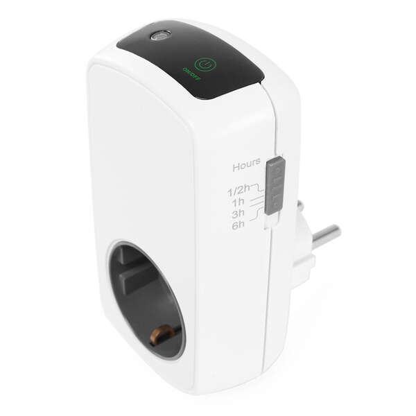 Orbegozo Pg 50 Programador Analogico Eficiente - Panel Tactil Led - Temporizador 30Min A 6 Horas - Potencia Maxima 3680W - Ahorro Energetico