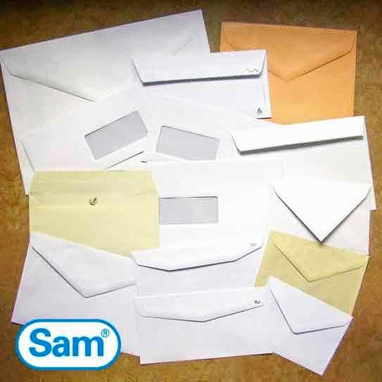 Sam Sobre Din C5 A-160230 Autoadhesivo Con Tira De Silicona 162X229 90 Gramos Blanco 500 Sobres