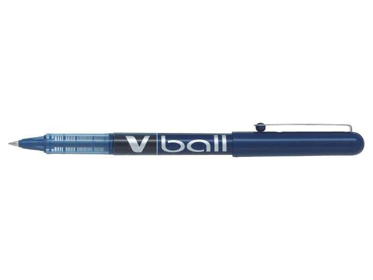 Pilot Boligrafo De Tinta Liquida V Ball 05 Rollerball - Punta De Bola Redonda 0.5Mm - Trazo 0.3Mm - Color Azul