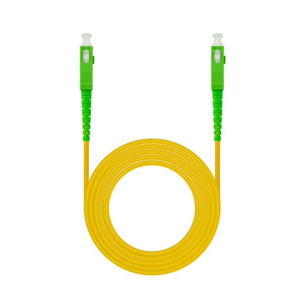 Nanocable Cable Fibra Sc/Apc-Sc/Apc Monomodo Lszh  2M - Color Amarillo