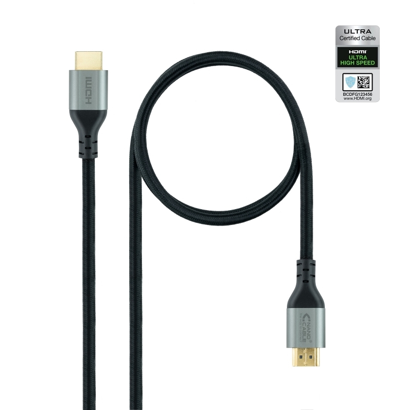 Nanocable Cable Hdmi 2.1 Certificado Ultra Hs 1 M