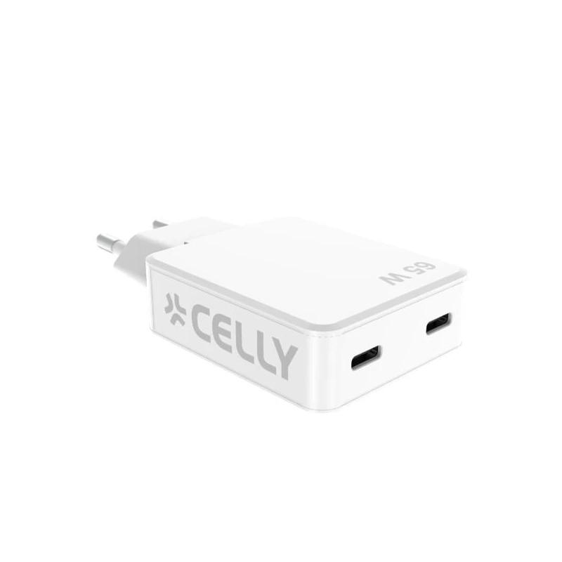 Celly Cargador  2 Usb-C 65W